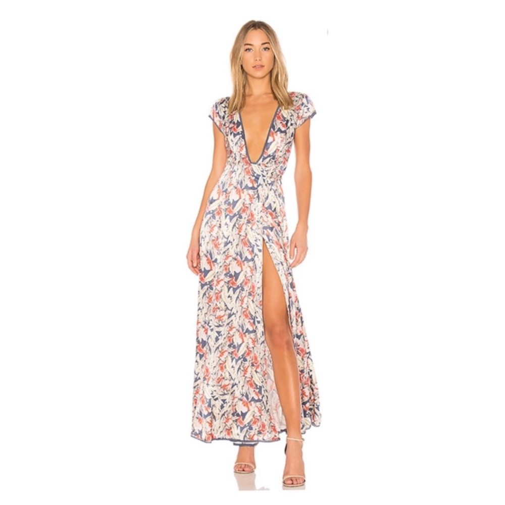 Gorgeous Silk Wrap maxi dress